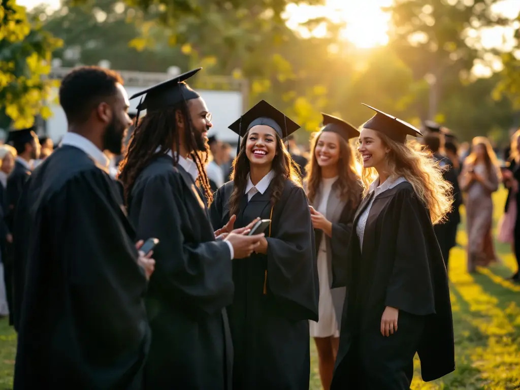 Forma privada de compartir fotos de graduación con familiares y amigos