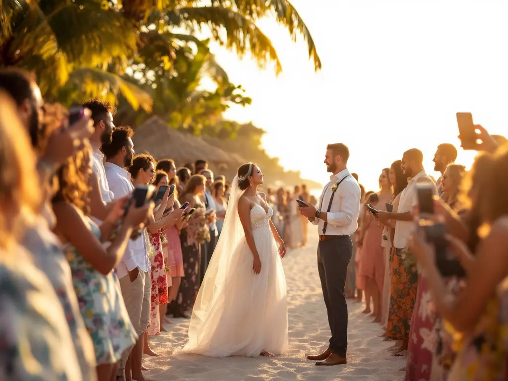 Recopilar fotos de boda en destino sin app: métodos sencillos y rápidos
