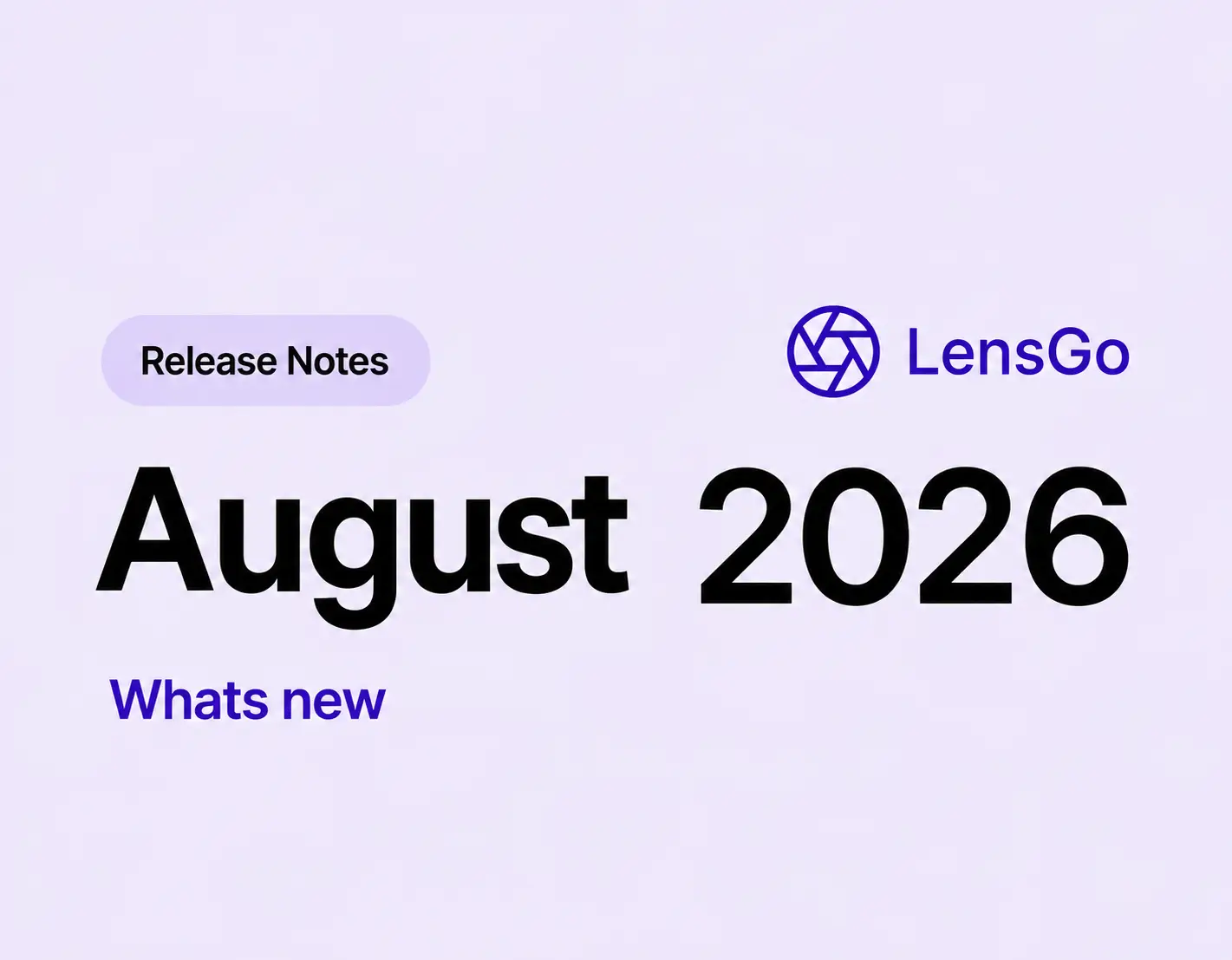 What we shipped in August